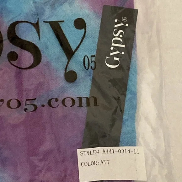 GIPSY 05 Sand Purple/Blue Tie Dyed Sarong Coverup Scarf - Picture 5 of 7